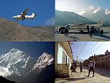 101 Jomsom Airport With a jarring thump, the wheels of the plane touched down at Jomsom. Nilgiri North (7061m), Nilgiri Central (6940m) and Nilgiri South (6839m) shone in the early morning sun.